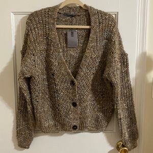 Chunky knit cardigan L